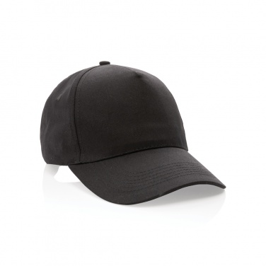 Logo trade promotional gifts picture of: Impact 5 panel 190gr Recycled cotton cap with AWARE™ tracer